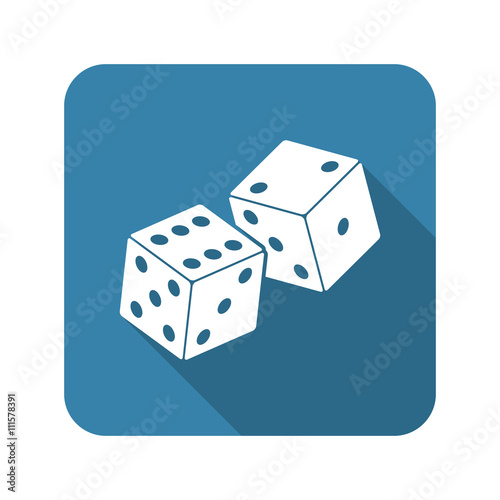 Simple vector dices icon