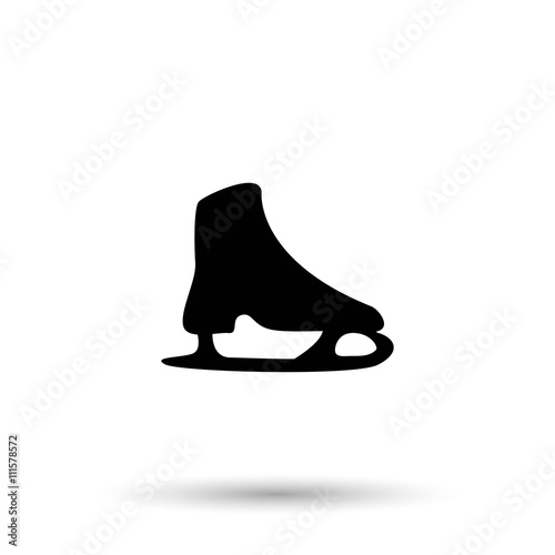 The skates icon. Figure skates symbol.