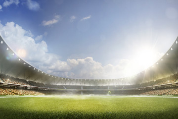 Stickers Stadion Kinderen spelen voetbal in arena  © 103tnn
