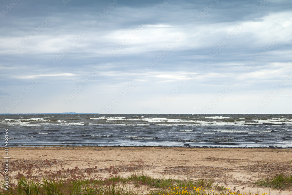 Baltic Sea in autumn. Coastal landscape Baltic Sea in autumn. Coastal landscape