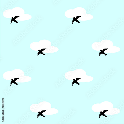 Bird seamless pattern © sansurfen