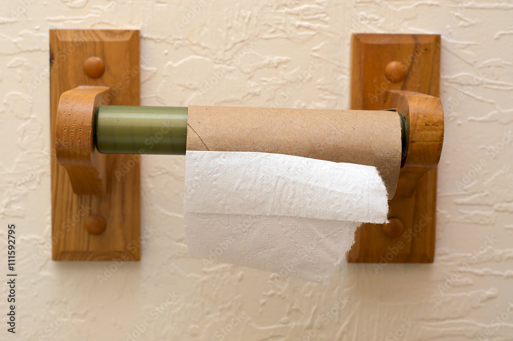 Obraz premium empty toilet paper roll