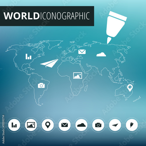 Icone Globalizzazione Mondo