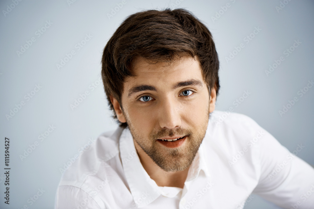 Close up portrait of elegant smiling handsome young businessman, Close up portrait of elegant smiling handsome young businessman,