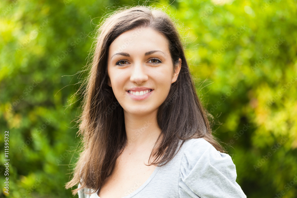 Smiling woman portrait