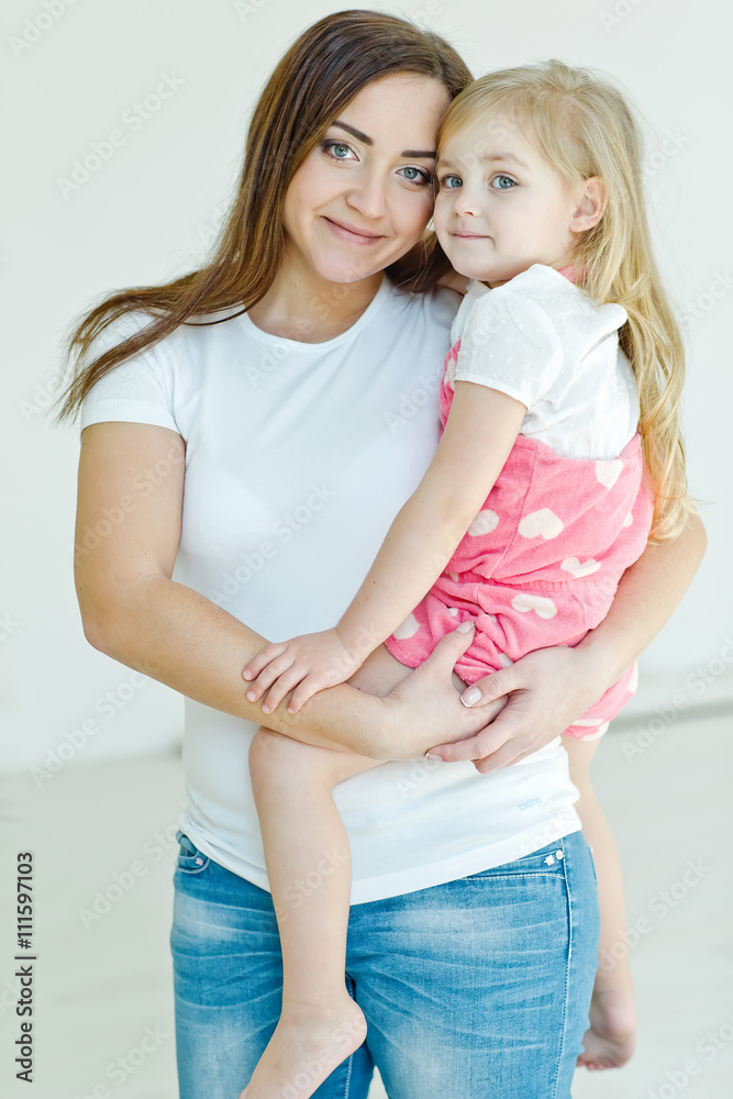 mother with daughter on the floor mother with daughter on the floor