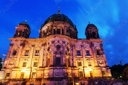 Berlin Cathedral at night