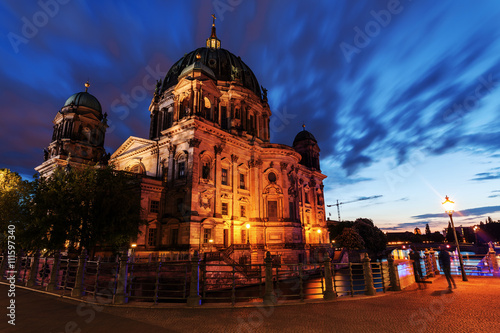 Berlin Cathedral at night