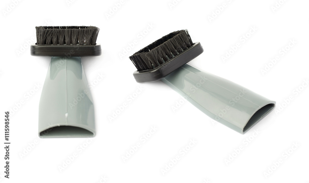 Set of Hand held small vacuum head cleaner isolated over the white background Set of Hand held small vacuum head cleaner isolated over the white background