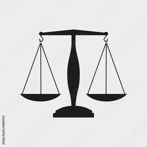 Justice logo.Law and order