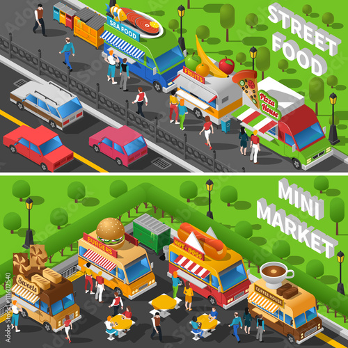 Street Food Banners Set