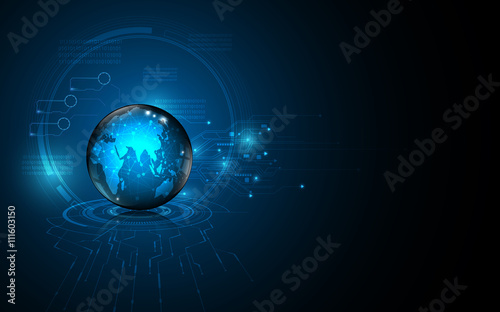 abstract global network technology innovation concept background design