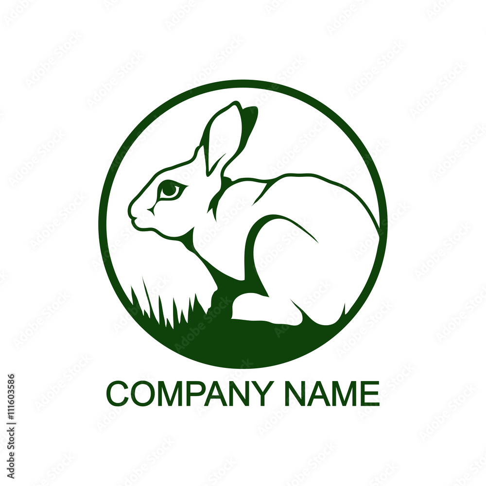 Fototapeta premium Rabbit logo