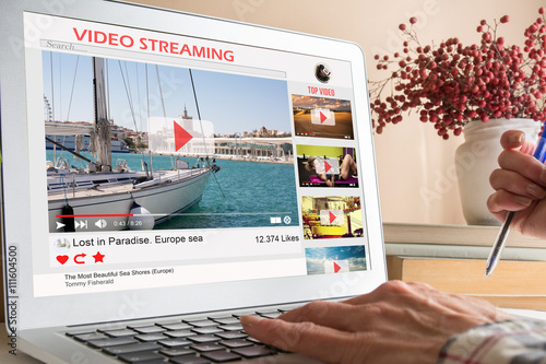 Desktop computer streaming video