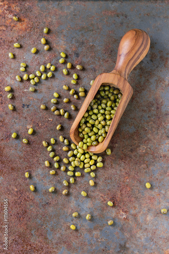 Obraz na plátně uncooked mungo beans