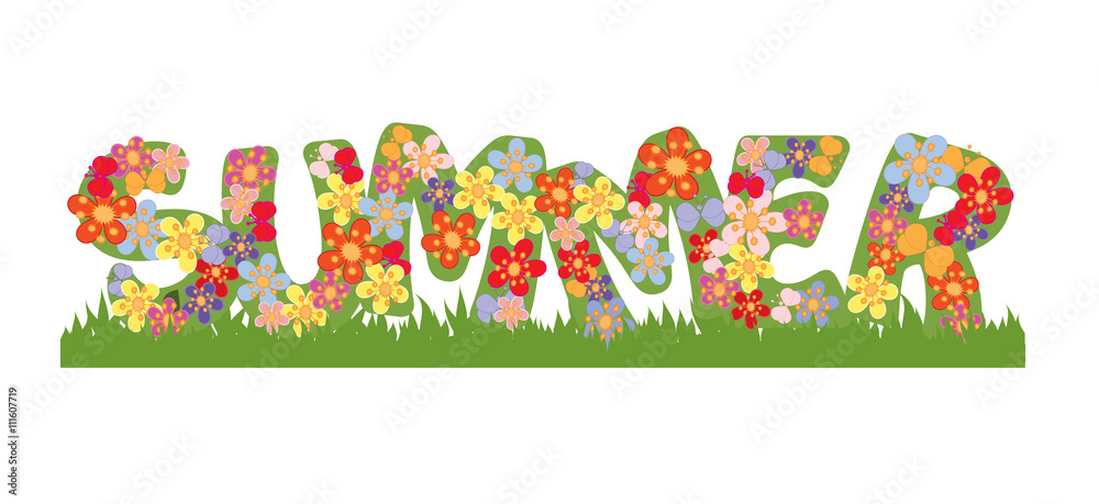 summer, text, flowers and butterflies summer, text, flowers and butterflies