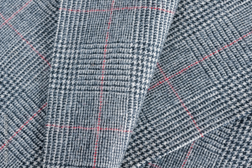 Photography Glen plaid or Prince of Wales Check a woollen fabric  used in suits and jackets