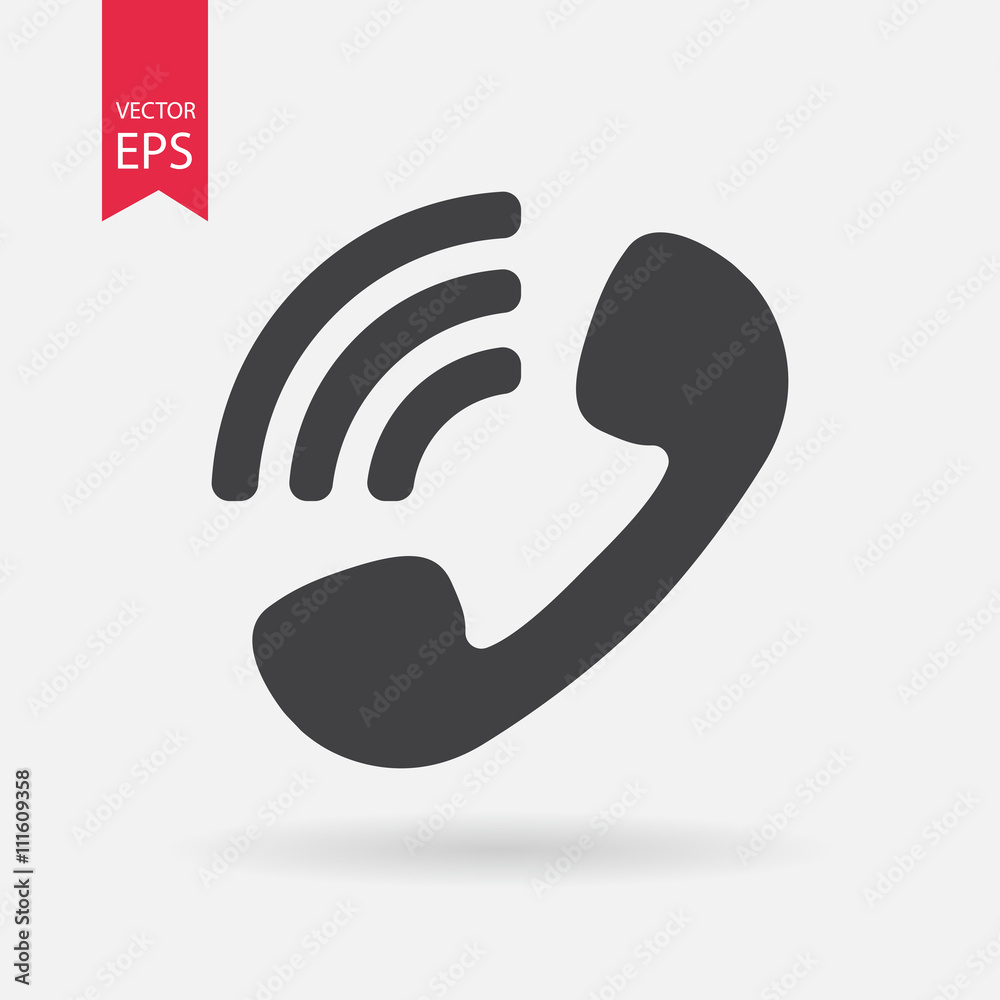 Phone Icon Vector. Phone sign isolated on white background. Phone silhouette. Vector Flat design. Phone Icon Vector. Phone sign isolated on white background. Phone silhouette. Vector Flat design.
