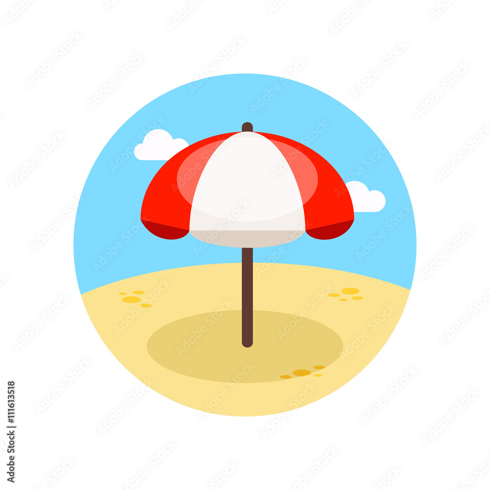 Beach Parasol icon. Summer. Vacation