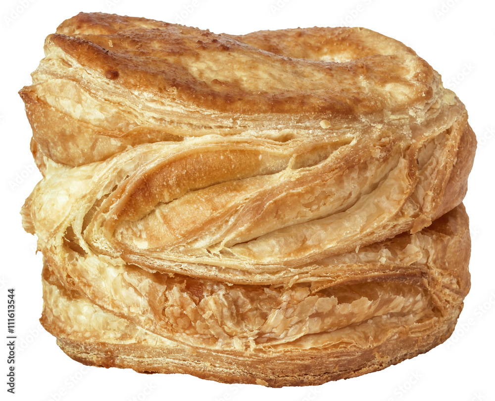 Cheese Puff Pastry Isolated on White Background Cheese Puff Pastry Isolated on White Background