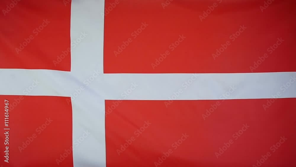 Slowmotion real textile Flag of Denmark
Slowmotion real textile Flag of Denmark