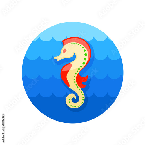 Sea Horse icon. Summer. Vacation