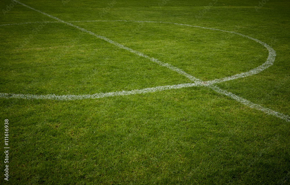 Lines on soccer field