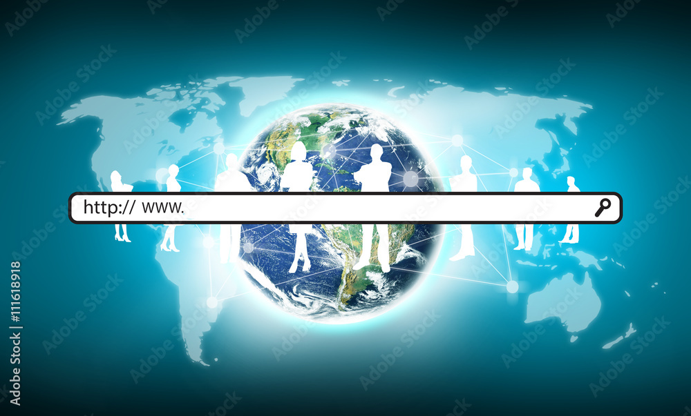 Fototapeta premium Search Engine Optimisation. Elements of this image furnished by NASA