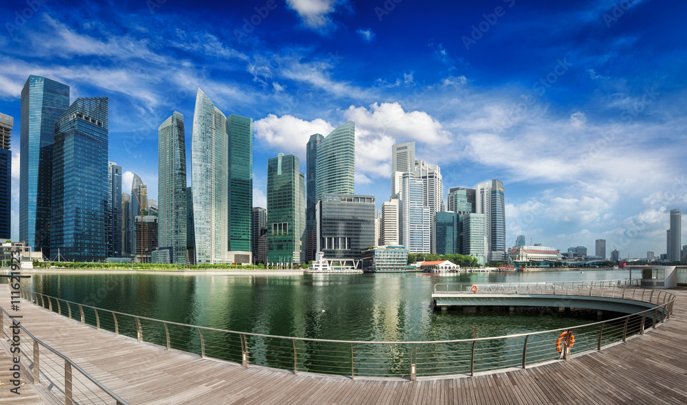 Obraz premium Singapore skyline panorama