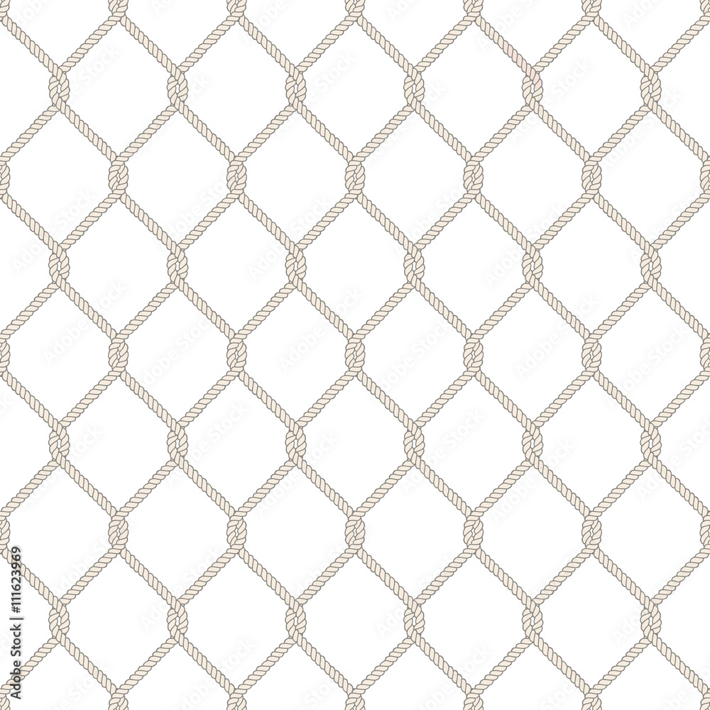 Seamless nautical rope knot pattern Seamless nautical rope knot pattern