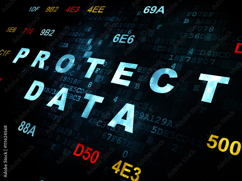 Privacy concept: Protect Data on Digital background Privacy concept: Protect Data on Digital background