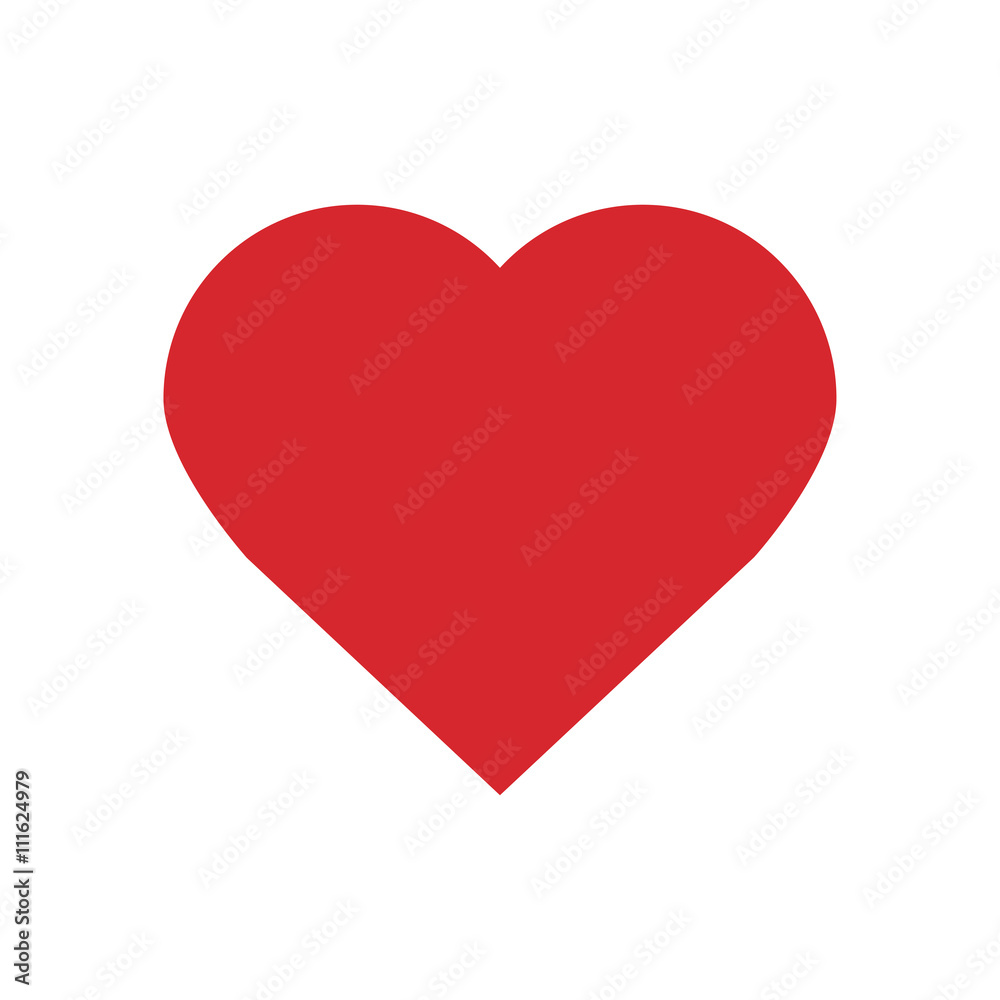 Heart Icon Vector. Red heart. EPS10.