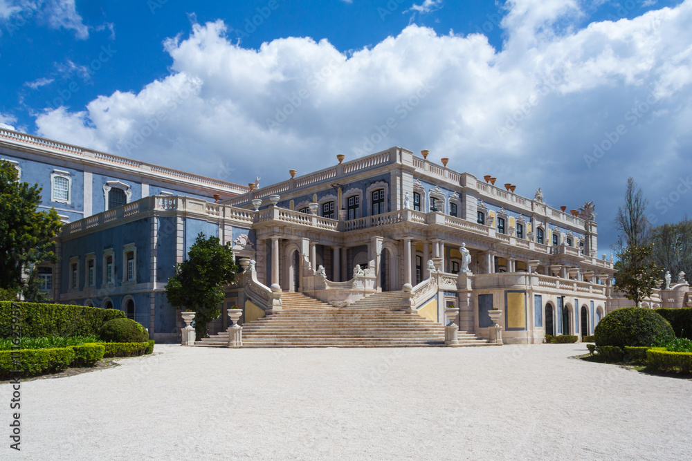 View of the Queluz National Palace Portugal