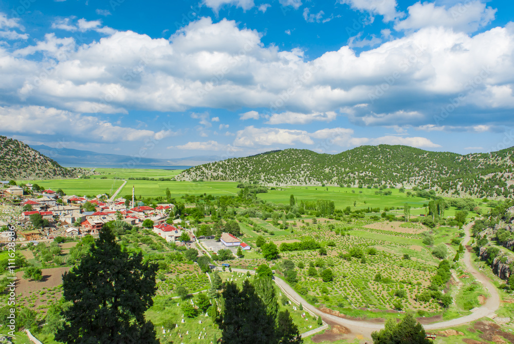 Fototapeta premium köy evleri ve kırsal yaşam