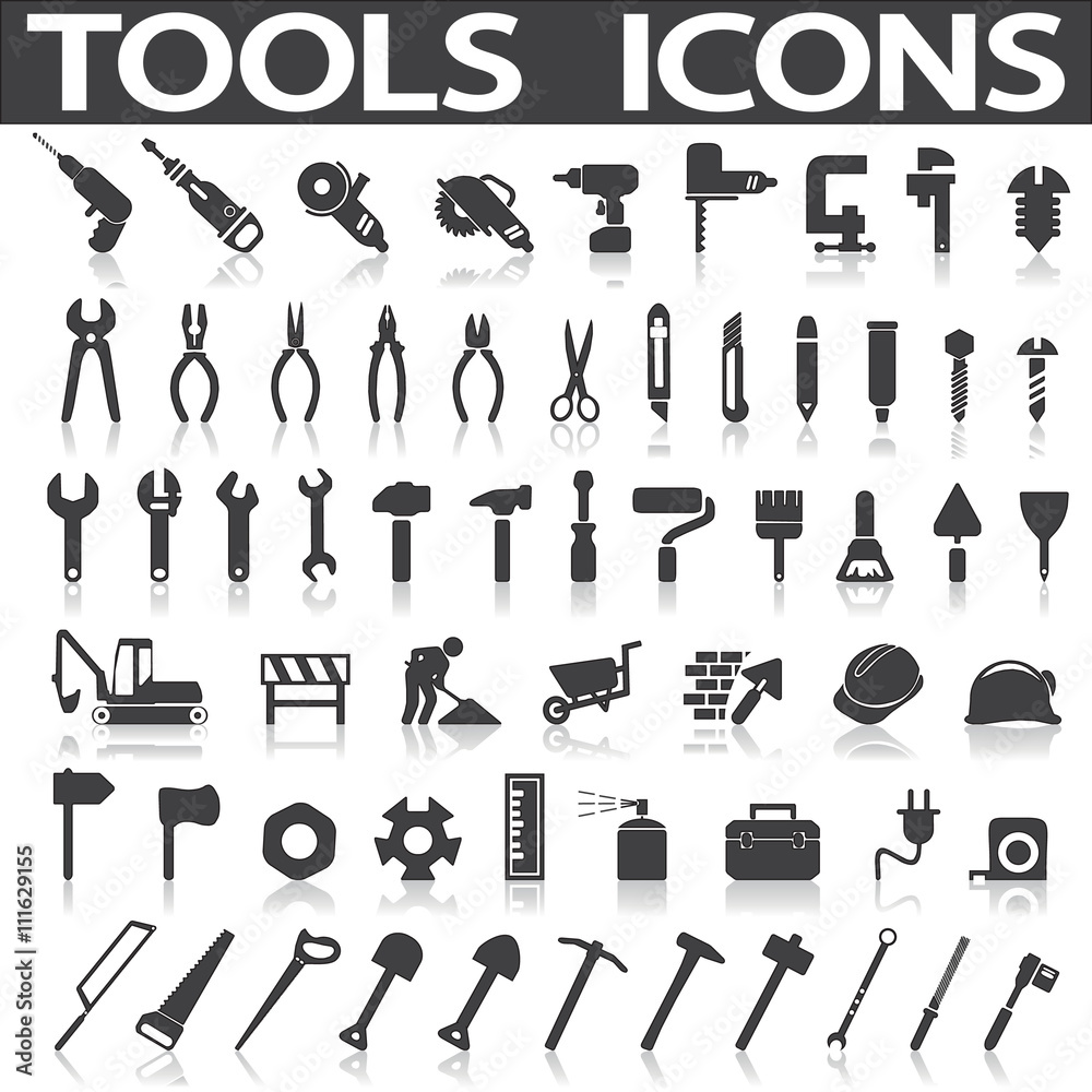 Obraz premium Tools Icons