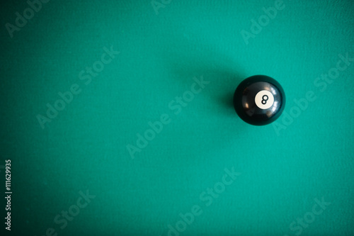 Black billiard eight