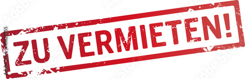 roter Stempel zu Vermieten

