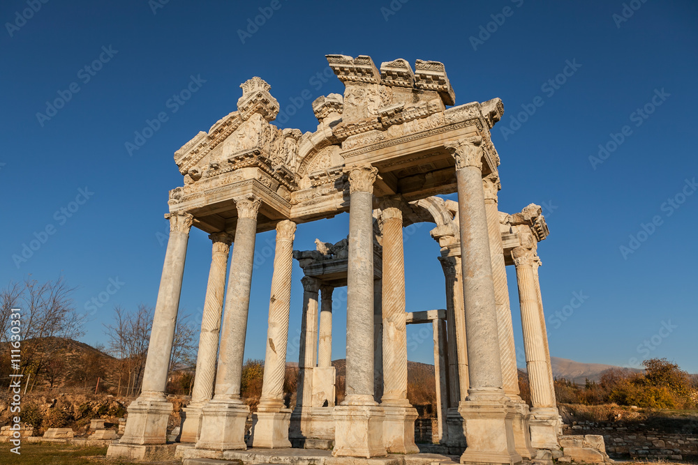 Historical place Afrodisias located in turkey.