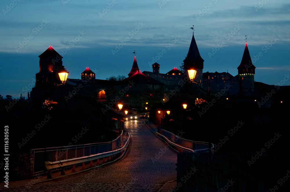 Obraz premium Ukrainian medieval fortress. Kamianets-Podilskyi Castle.