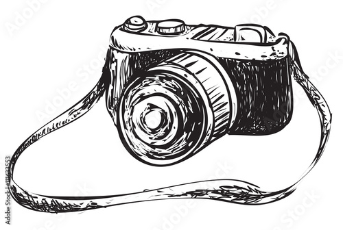 Camera Doodle Illustration