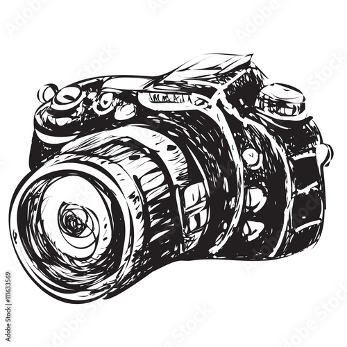 Camera Doodle Illustration