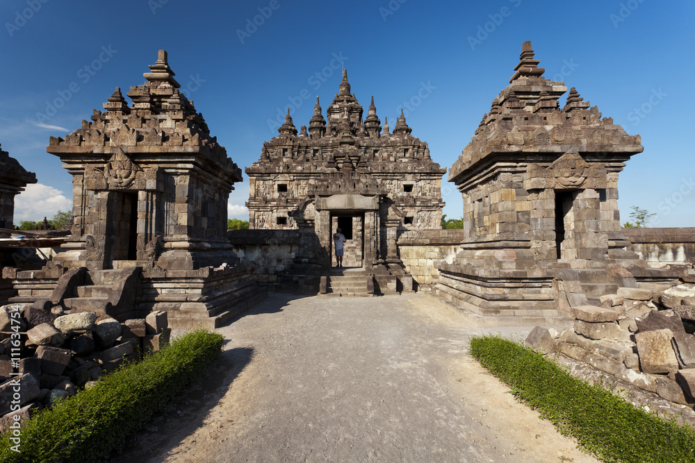 Entrance to one of the temples at Candi Plaosan 