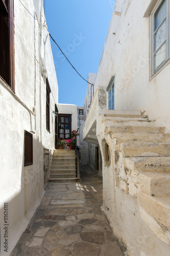 Old town street in Naxos island, Cyclades © Stoyan Haytov
