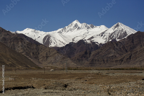Beautiful mountains on Leh, Leh district, Ladakh, Himalayas, Jammu and Kashmir, Northern India