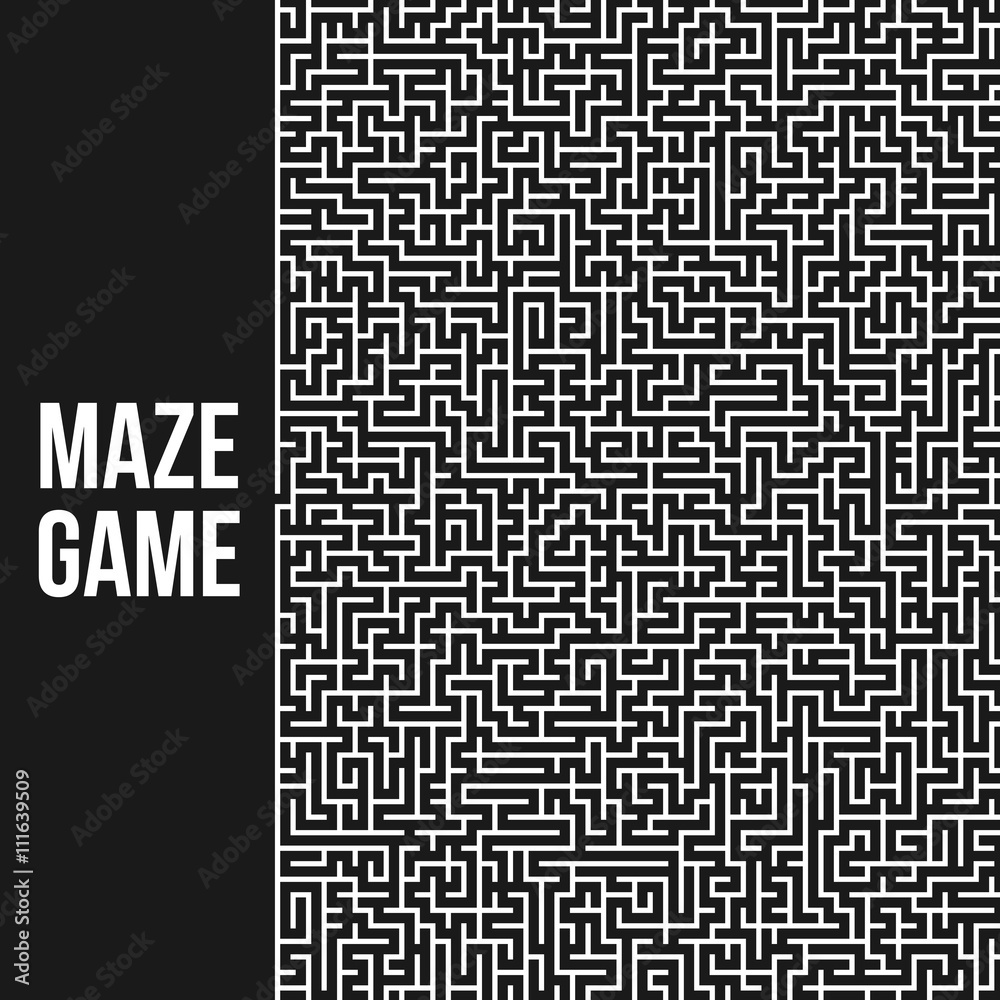 Labyrinth Background. Maze Game Concept. Labyrinth Background. Maze Game Concept.