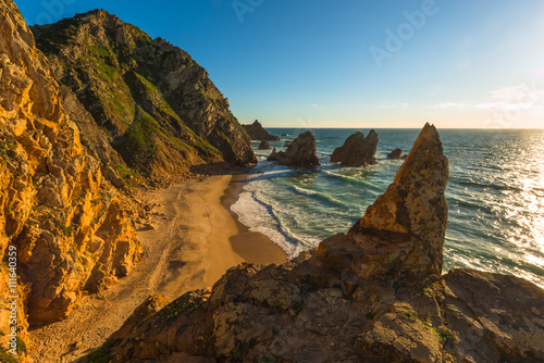 Ursa beach with a bird's-eye view. Sintra. Portugal