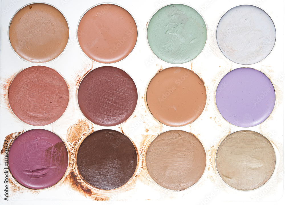 Watercolor paints. Paintbox Watercolor paints. Paintbox