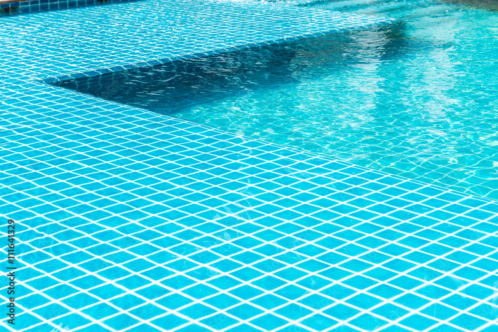 swimming pool rippled water detail