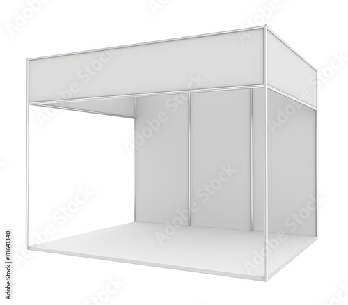 Blank trade exhibition stand