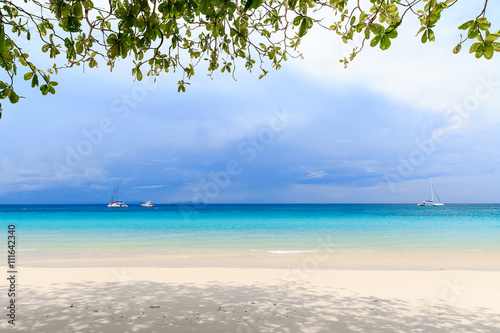tropical beach,beach clear water,beach island © Atip R